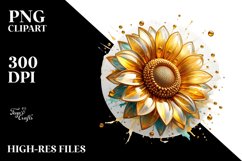 Glossy Sunflower with Golden Insertions Product Image 1