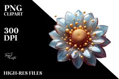 Glossy Sunflower with Golden Insertions Product Image 1