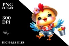 Vibrant Baby Rooster Dancing Awkwardly PNG Product Image 2