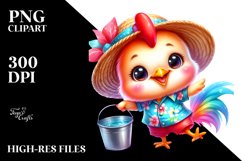 Vibrant Baby Rooster Dancing Awkwardly PNG Product Image 2