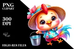 Vibrant Baby Rooster Dancing Awkwardly PNG Product Image 2