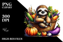 Artistic Baby Sloth Image Watercolor Style Product Image 3