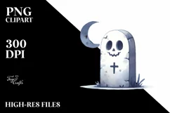 Watercolor Style Funny Halloween Clipart Product Image 3