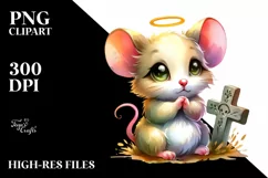 cute Baby Mouse Grave | Sublimation | Clipart Product Image 1