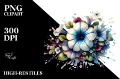 Petunia with Metallic Insertions PNG Product Image 2