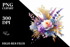 splash of Colors | Abstract Flower Bouquet Clipart Product Image 3