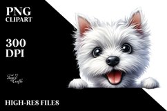 Funny Crazy West Highland White Terrier | Clipart Product Image 3