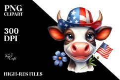Happy Cow Portrait | Clipart Product Image 3