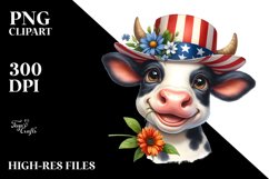 Happy Cow Portrait | Clipart Product Image 1