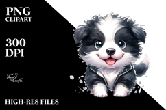 Baby Yorkshire Terrier Watercolor PNG Product Image 2