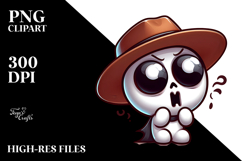 Cute Cartoon Skull with Hat Product Image 2