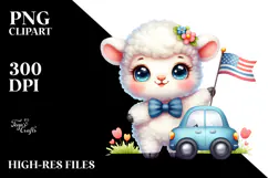 Baby Lamb Baby Car PNG Product Image 2