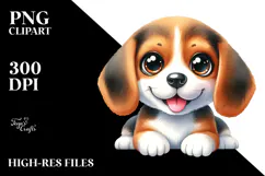 Cute Baby Beagle PNG Product Image 2