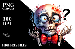 Silly Skeleton Blowing a Kiss PNG Product Image 2