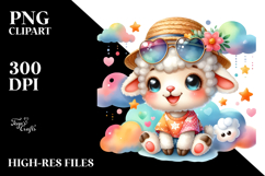 Baby Lamb Cloud PNG Product Image 2