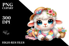 Baby Lamb Cloud PNG Product Image 2
