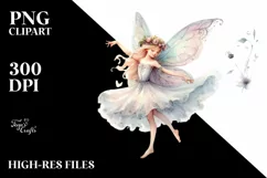 Whimsical Dancing Fairy, Transparent PNG Product Image 1