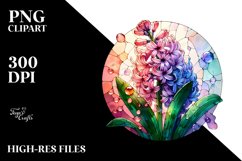 Stained Hyacinth Watercolor Splash Sublimation Clipart Product Image 3