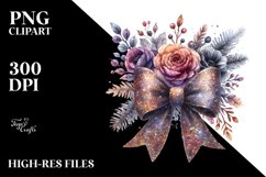 Simplistic Halloween Coquette Bow PNG Product Image 3