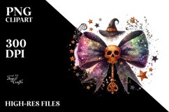 Simplistic Halloween Coquette Bow PNG Product Image 3