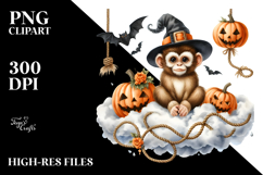 Monkey in Halloween Costume, Transparent PNG Product Image 2