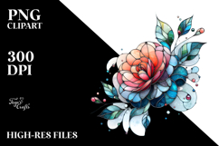 a Vibrant Camellia Stained PNG Product Image 2