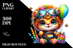 Playful Baby Lion in Scuba Suit Product Image 2