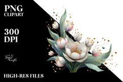 Tulip Watercolor Splash, PNG Product Image 2