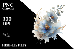 Abstract Detailed Delphinium Golden Product Image 2