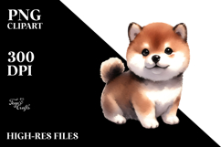 Expressive Shiba Inu with Crazy Haircut PNG Product Image 2
