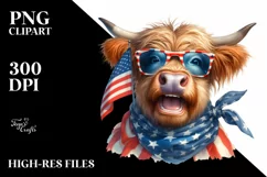 Enthusiastic Watercolor Eyes | Goofy Cow | Clipart Product Image 1
