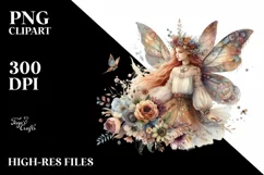 Watercolor Boho Fairy | Sublimation | Clipart Product Image 3