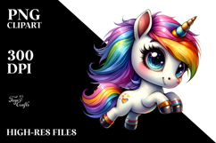 Running Unicorn Fun PNG Product Image 2