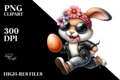 Goofy Bunny in Leather Jeans PNG Product Image 2