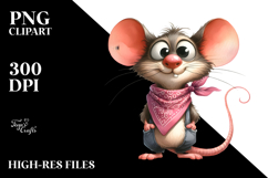 Contempt Funny Mouse Bandana Clipart Product Image 2