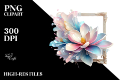 Abstract Pastel Shiny Magnolia PNG Product Image 2