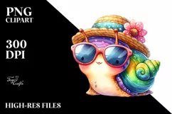 Cute Snail Sunglasses | Sublimation | Clipart Product Image 3