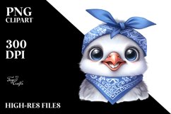 Happy Funny Dove Bandana Clipart Product Image 3