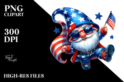 Vibrant Patriotic Gnome, PNG Product Image 2