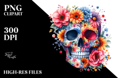 Colorful Flower Skull Product Image 2