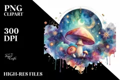 Colorful Mushroom, Transparent PNG Product Image 3
