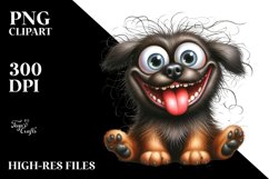 Crazy Mastiff with Enthusiastic Watercolor | Funny Clipart Product Image 3