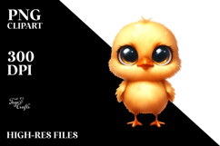 Contempt Funny Chick Big Eyes Clipart Product Image 2