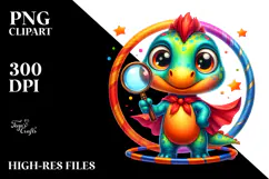 Baby Dinosaur Magnifying PNG Product Image 2