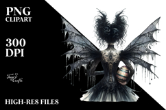Gothic Fairy with Easter Egg PNG Product Image 2