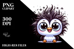 Cute Cartoon Penguin Smiling | Sublimation | Clipart Product Image 1