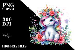 Vibrant Cute Unicorn PNG Product Image 2