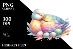 Vibrant Pastel Duck Sleeping Product Image 2