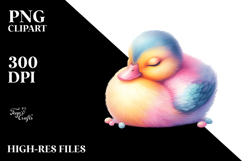 Vibrant Pastel Duck Sleeping Product Image 2