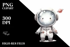 Whimsical Astronaut Girl | Sublimation | Clipart Product Image 3